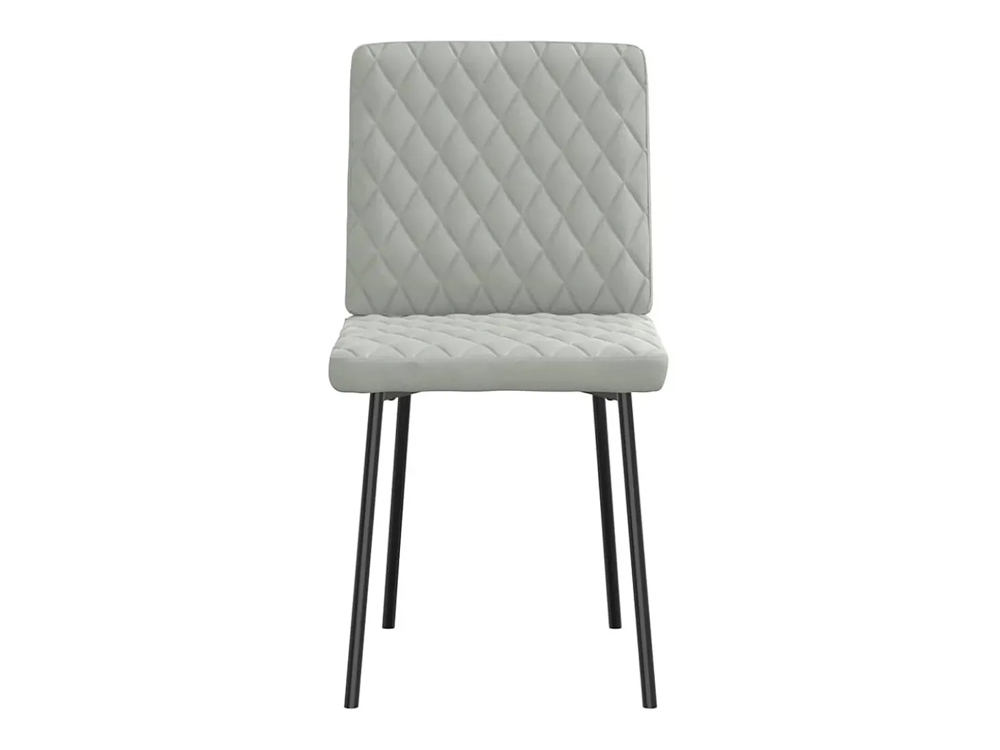 Sillas de comedor 2 unidades terciopelo gris claro