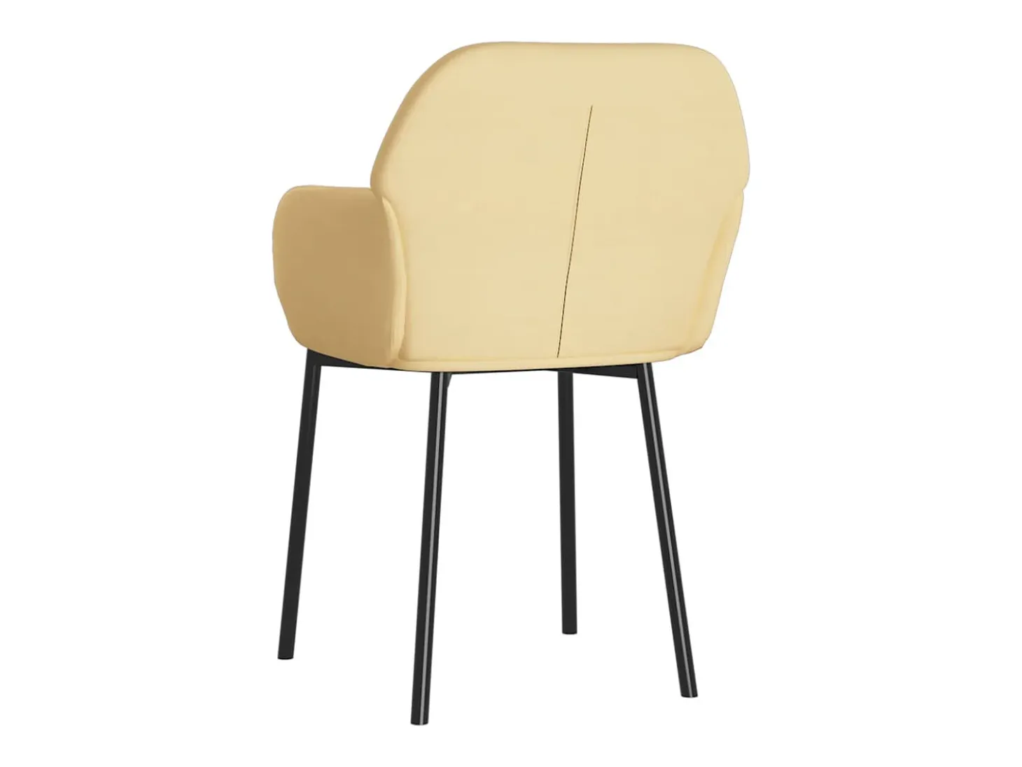 Sillas de comedor 2 unidades terciopelo crema