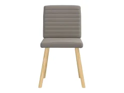 Sillas de comedor 2 unidades tela gris taupé
