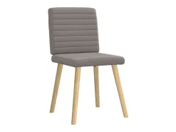 Sillas de comedor 2 unidades tela gris taupé