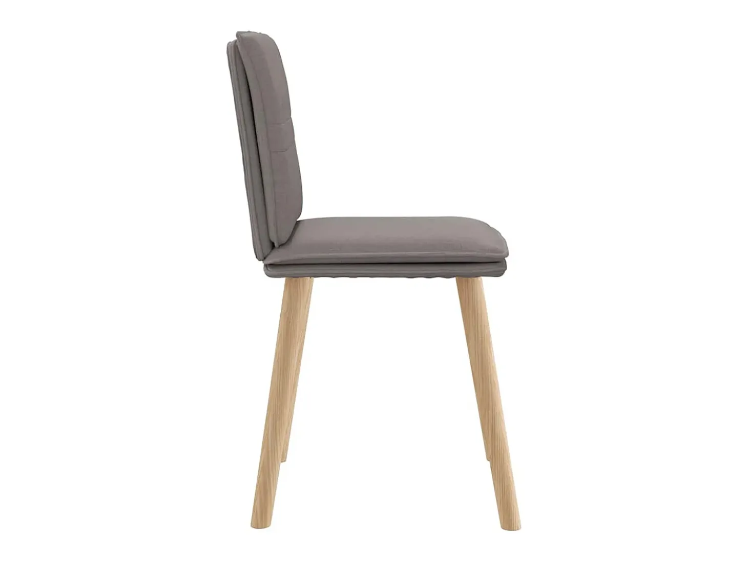 Sillas de comedor 2 unidades tela gris taupé