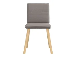 Sillas de comedor 2 unidades tela gris taupé