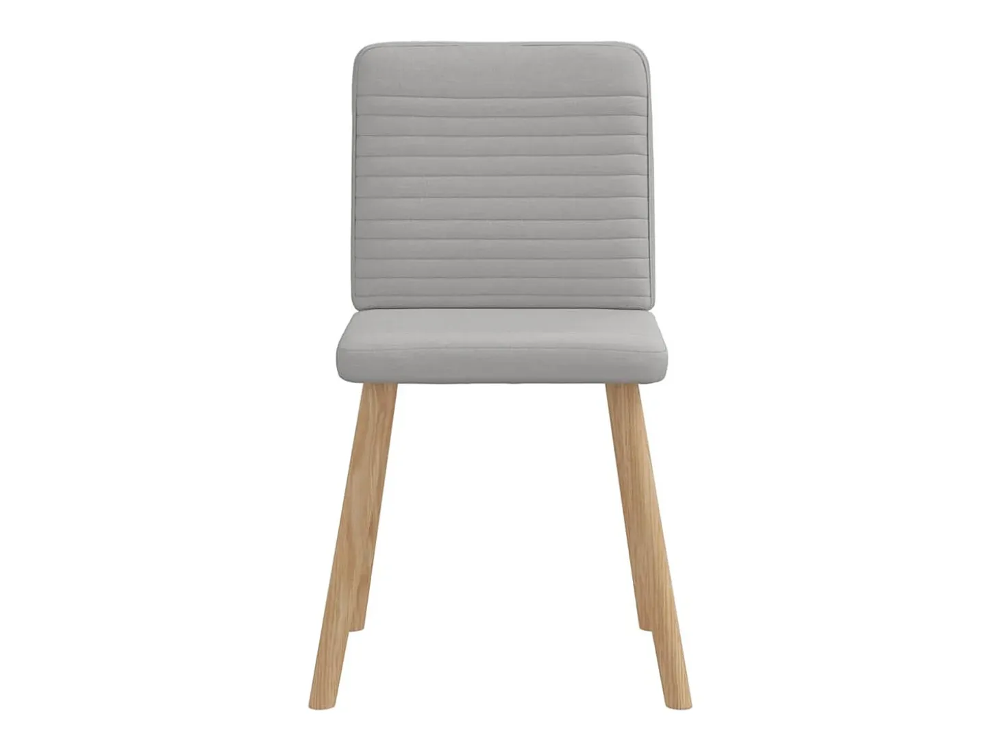 Sillas de comedor 2 unidades tela gris nube