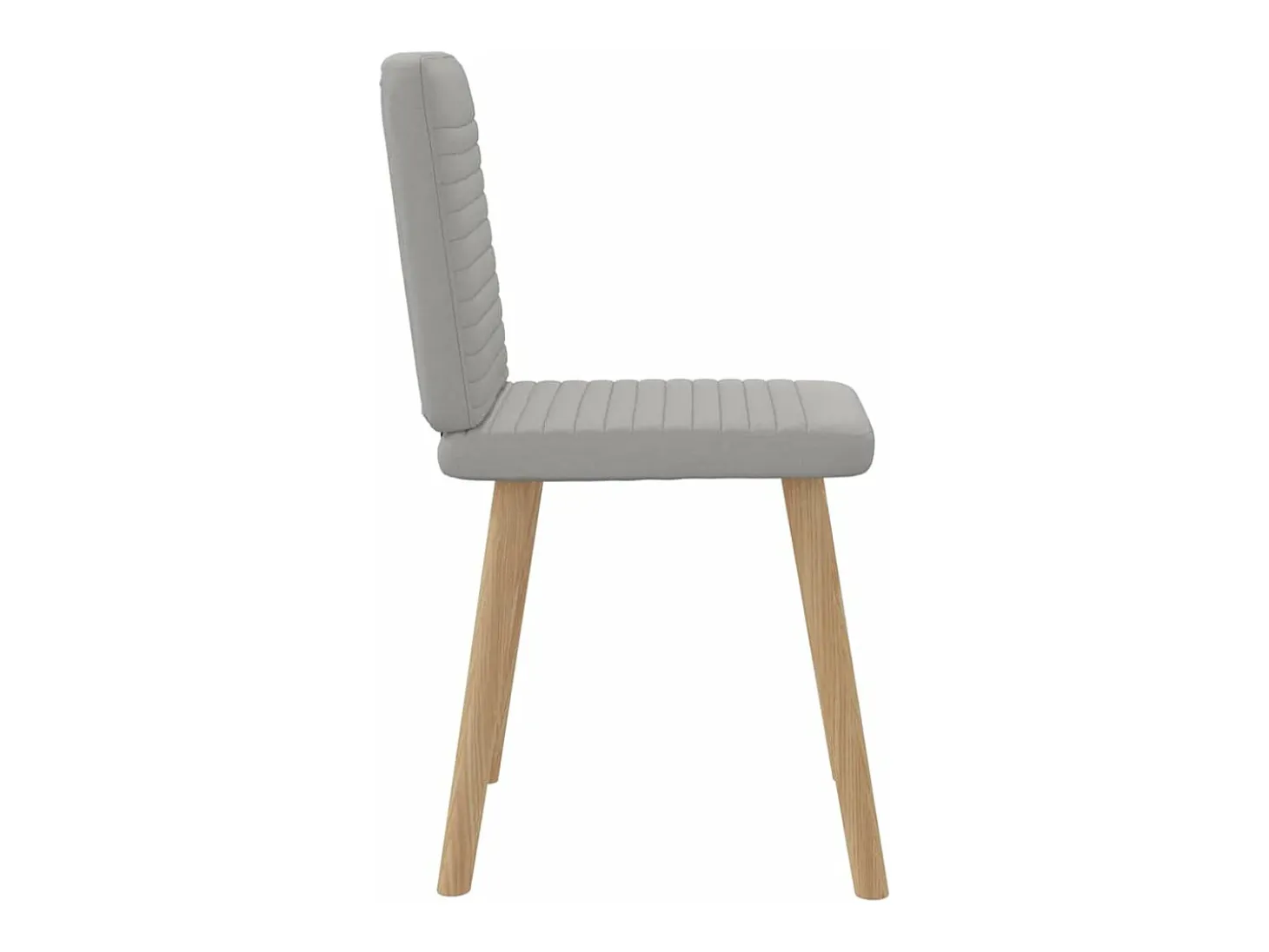 Sillas de comedor 2 unidades tela gris nube