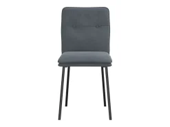 Sillas de comedor 4 unidades terciopelo gris oscuro