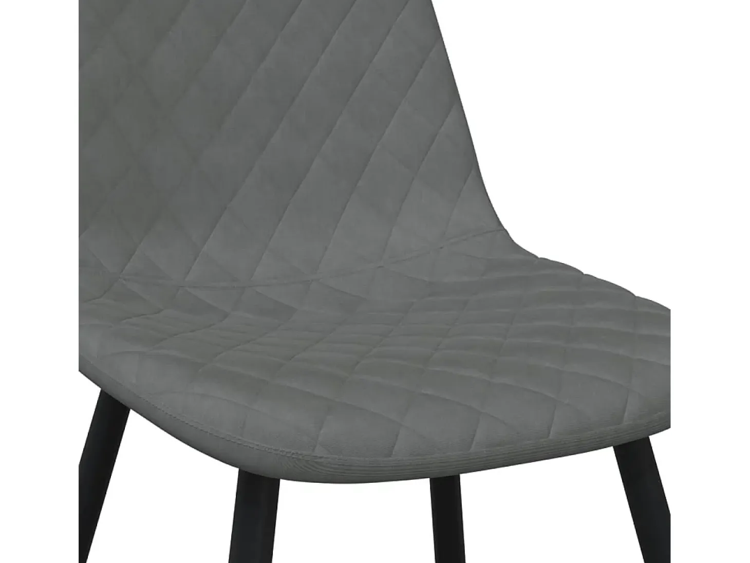 Sillas de comedor 2 unidades terciopelo gris claro