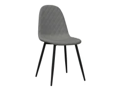 Sillas de comedor 2 unidades terciopelo gris claro