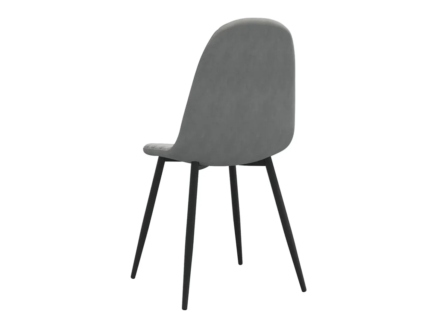 Sillas de comedor 2 unidades terciopelo gris claro