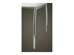 Sillas de comedor 2 unidades cuero sintético blanco