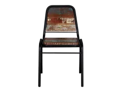Sillas de comedor 6 unidades madera maciza reciclada