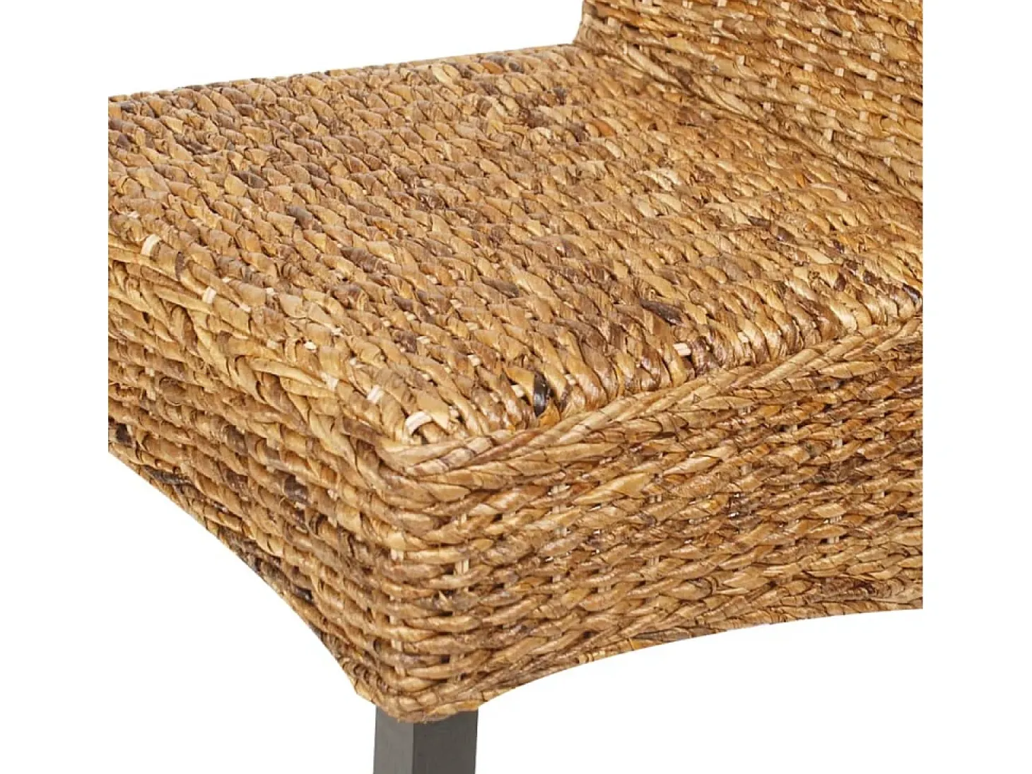Sillas de comedor 2 unidades madera maciza de mango y abacá