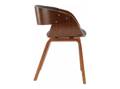 Sillas de comedor 2 unidades madera curvada y tela gris