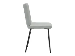 Sillas de comedor 2 unidades terciopelo gris claro