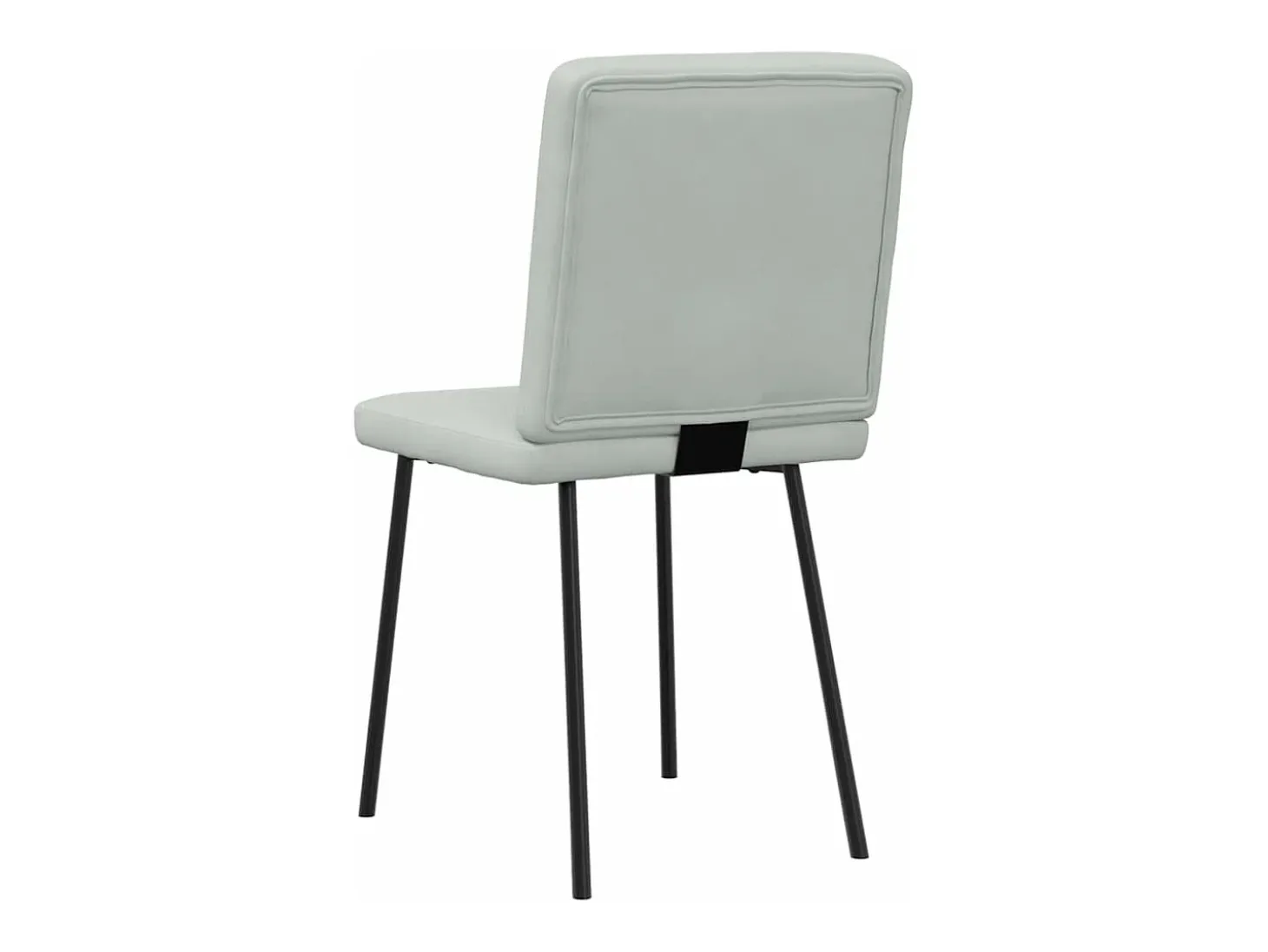 Sillas de comedor 2 unidades terciopelo gris claro