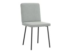 Sillas de comedor 2 unidades terciopelo gris claro