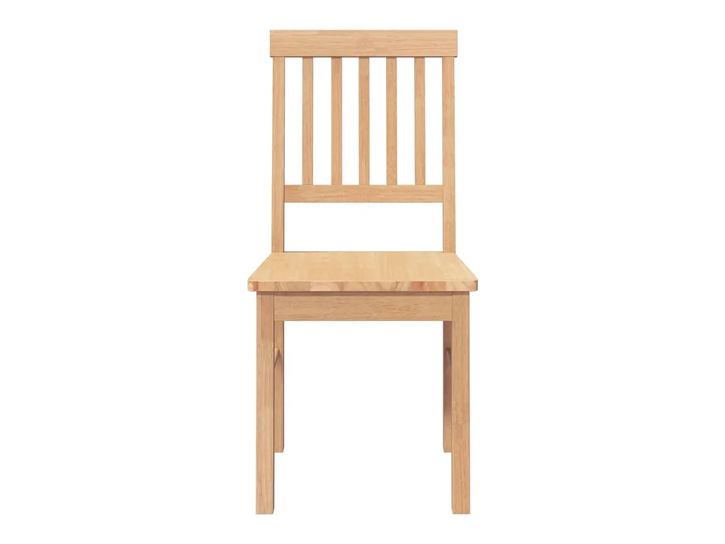 Sillas de comedor 2 unidades madera maciza de caucho