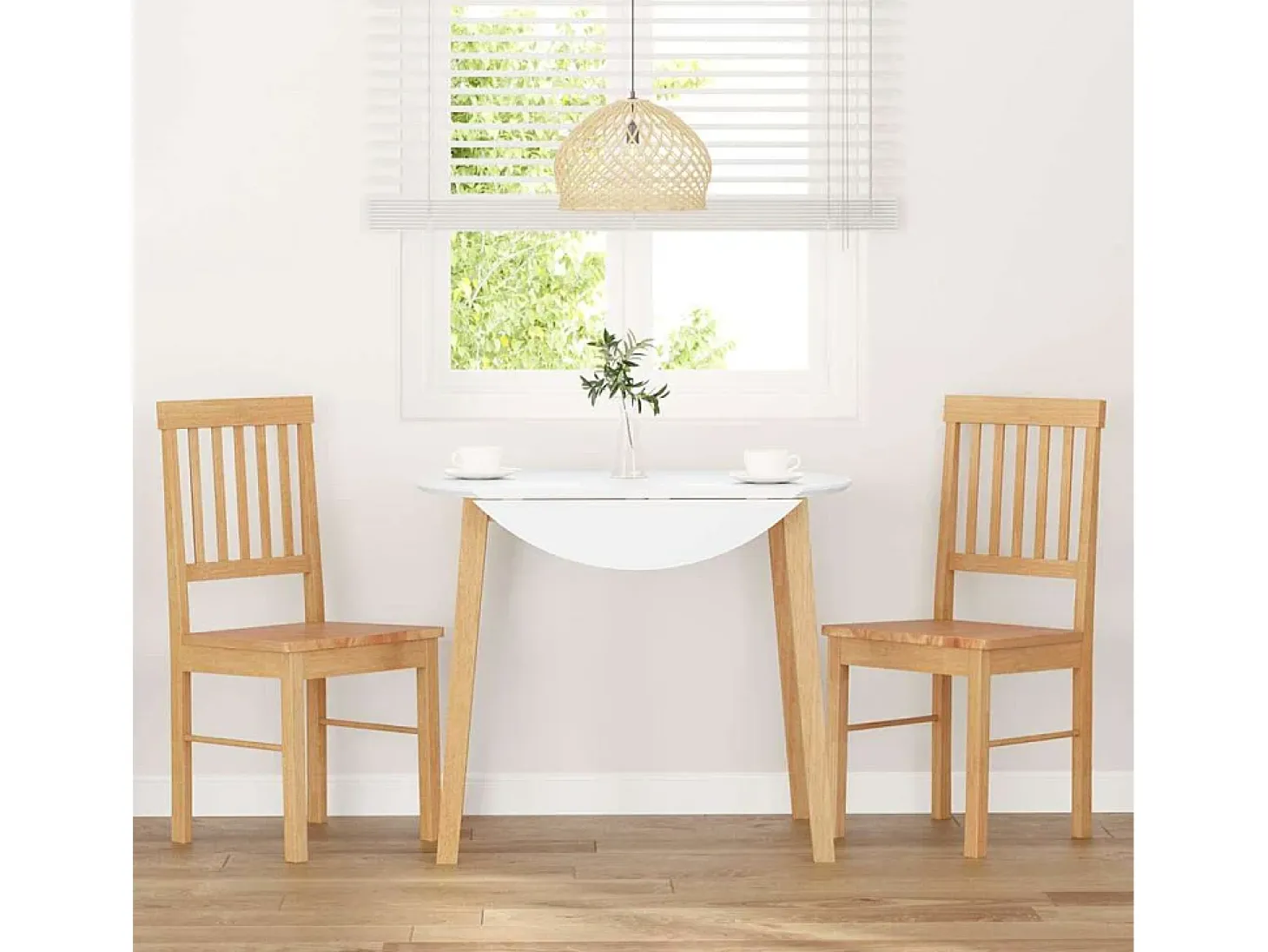 Sillas de comedor 2 unidades madera maciza de caucho