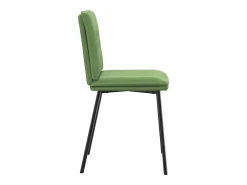 Sillas de comedor 4 unidades terciopelo verde claro