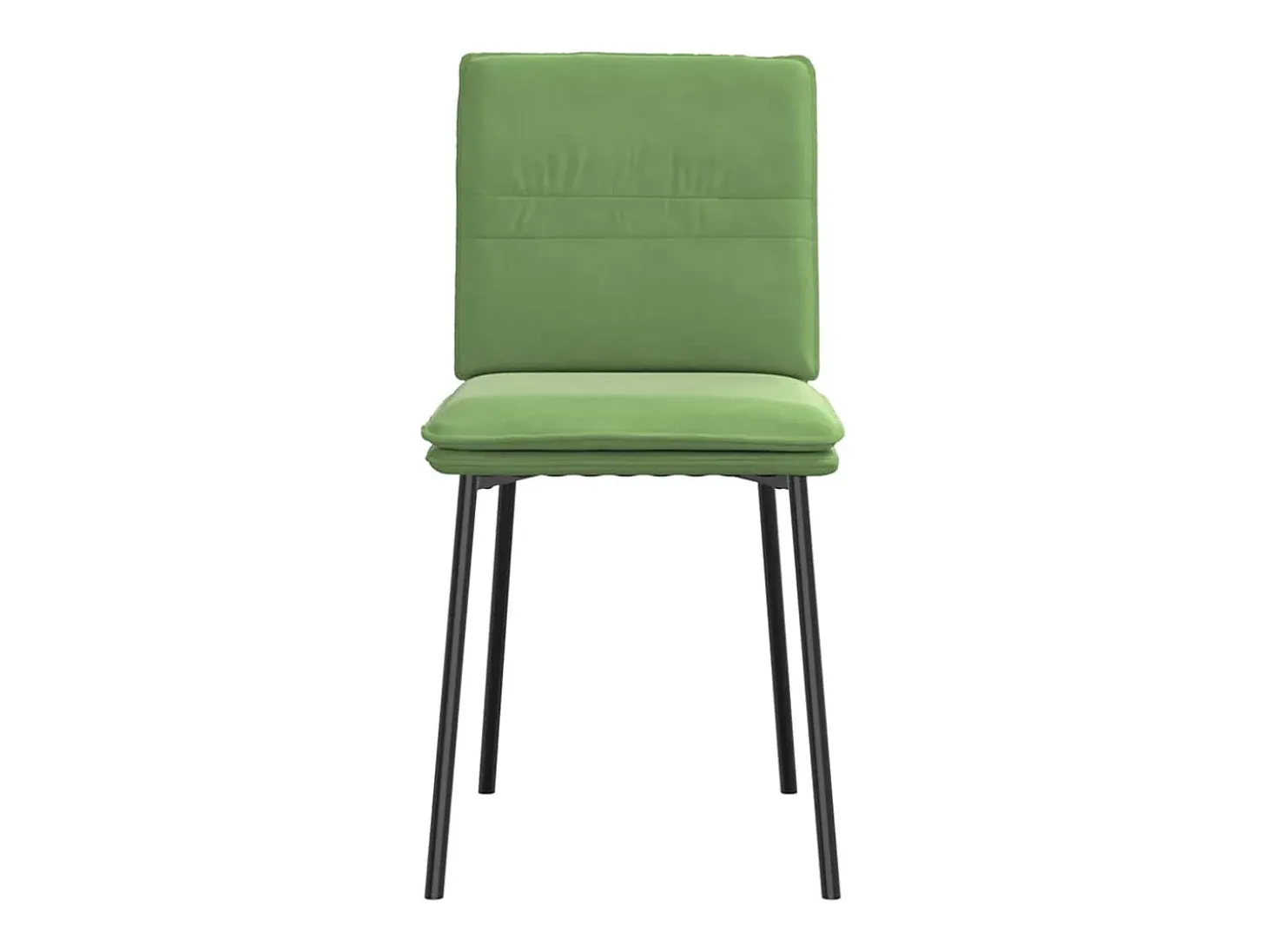 Sillas de comedor 4 unidades terciopelo verde claro