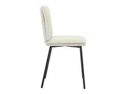 Sillas de comedor 4 unidades terciopelo crema