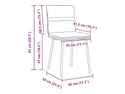 Sillas de comedor 4 unidades terciopelo crema