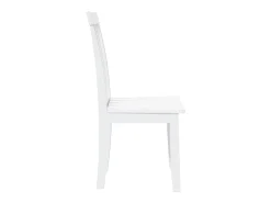 Sillas de comedor 2 unidades madera maciza de caucho blanco