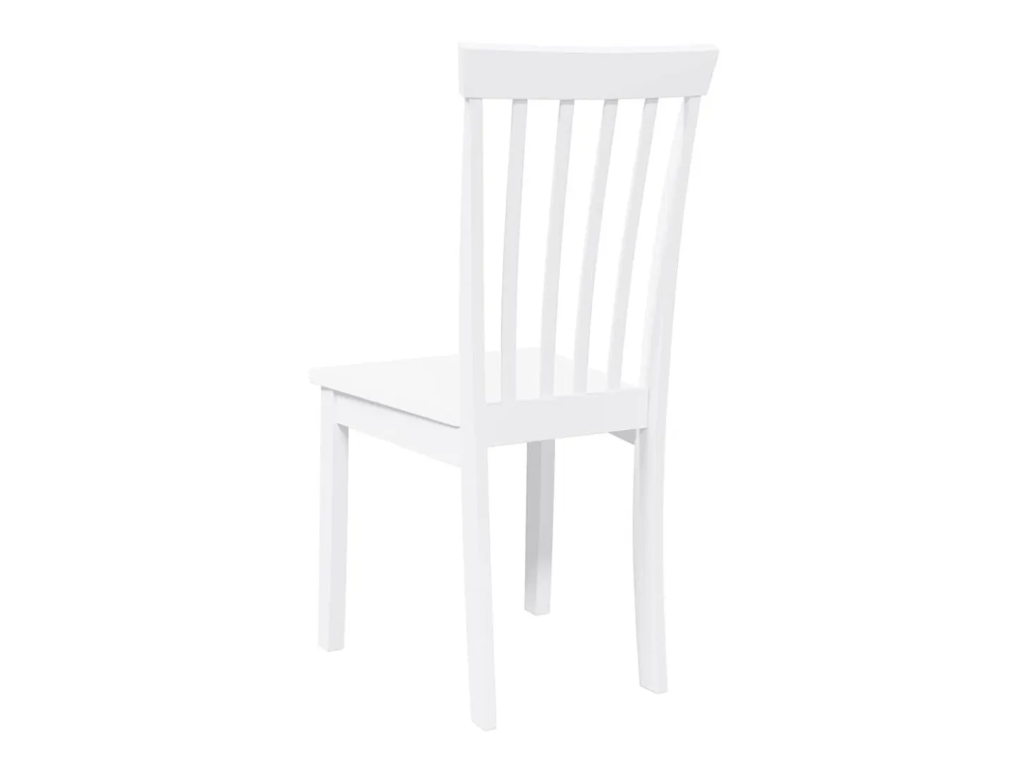 Sillas de comedor 2 unidades madera maciza de caucho blanco