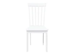Sillas de comedor 2 unidades madera maciza de caucho blanco