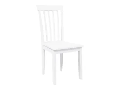 Sillas de comedor 2 unidades madera maciza de caucho blanco