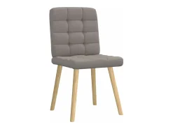 Sillas de comedor 4 unidades tela taupe