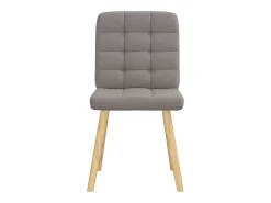 Sillas de comedor 4 unidades tela taupe