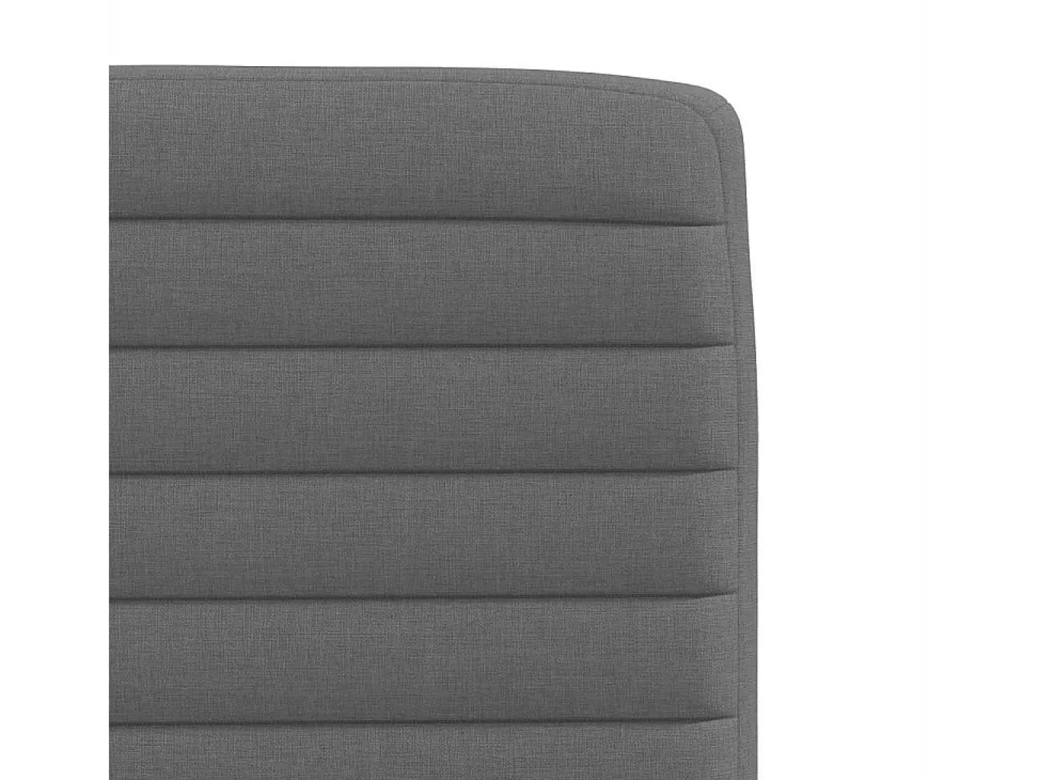 Sillas de comedor 6 unidades tela gris oscuro