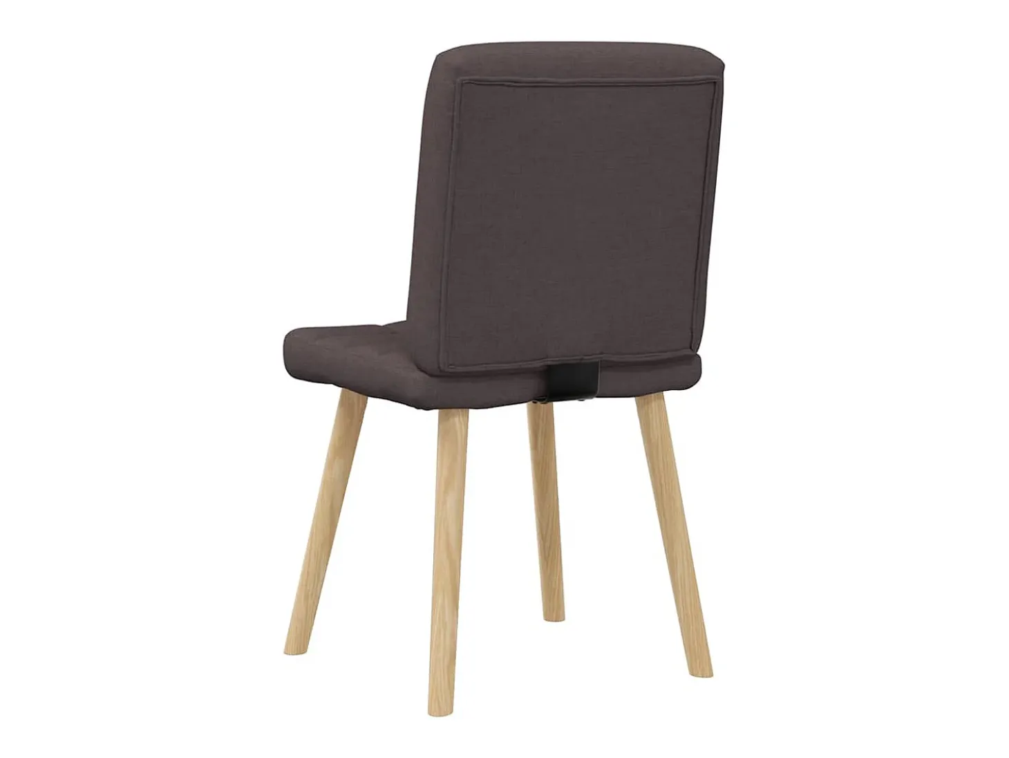 Sillas de comedor 2 unidades tela marrón oscuro