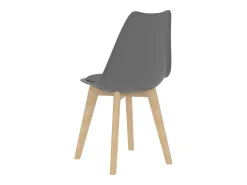 Sillas de comedor 2 unidades plástico gris