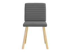 Sillas de comedor 2 unidades tela gris oscuro