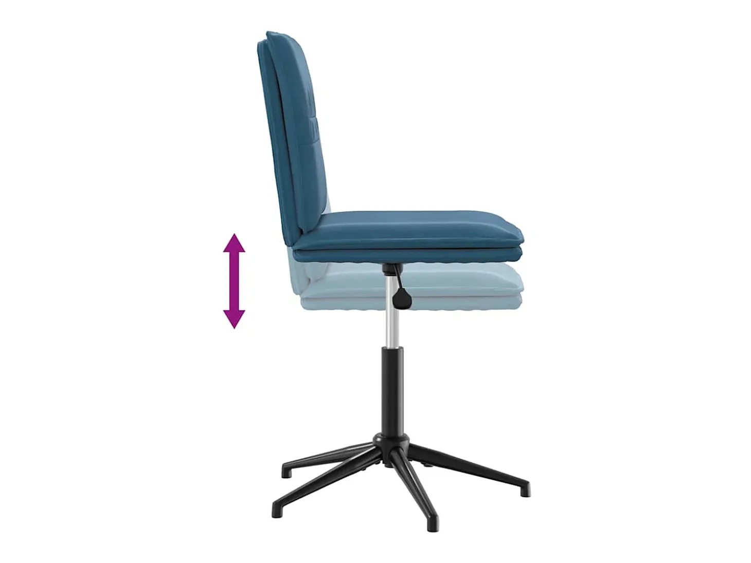Sillas de comedor 6 unidades terciopelo azul