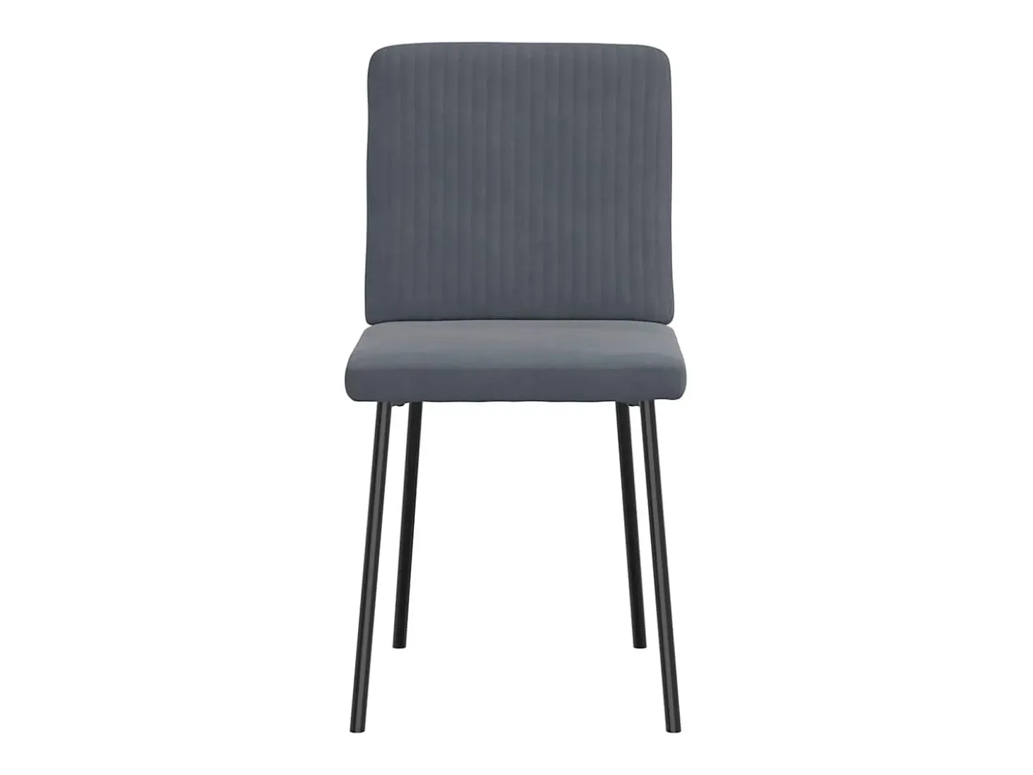 Sillas de comedor 4 unidades terciopelo gris oscuro