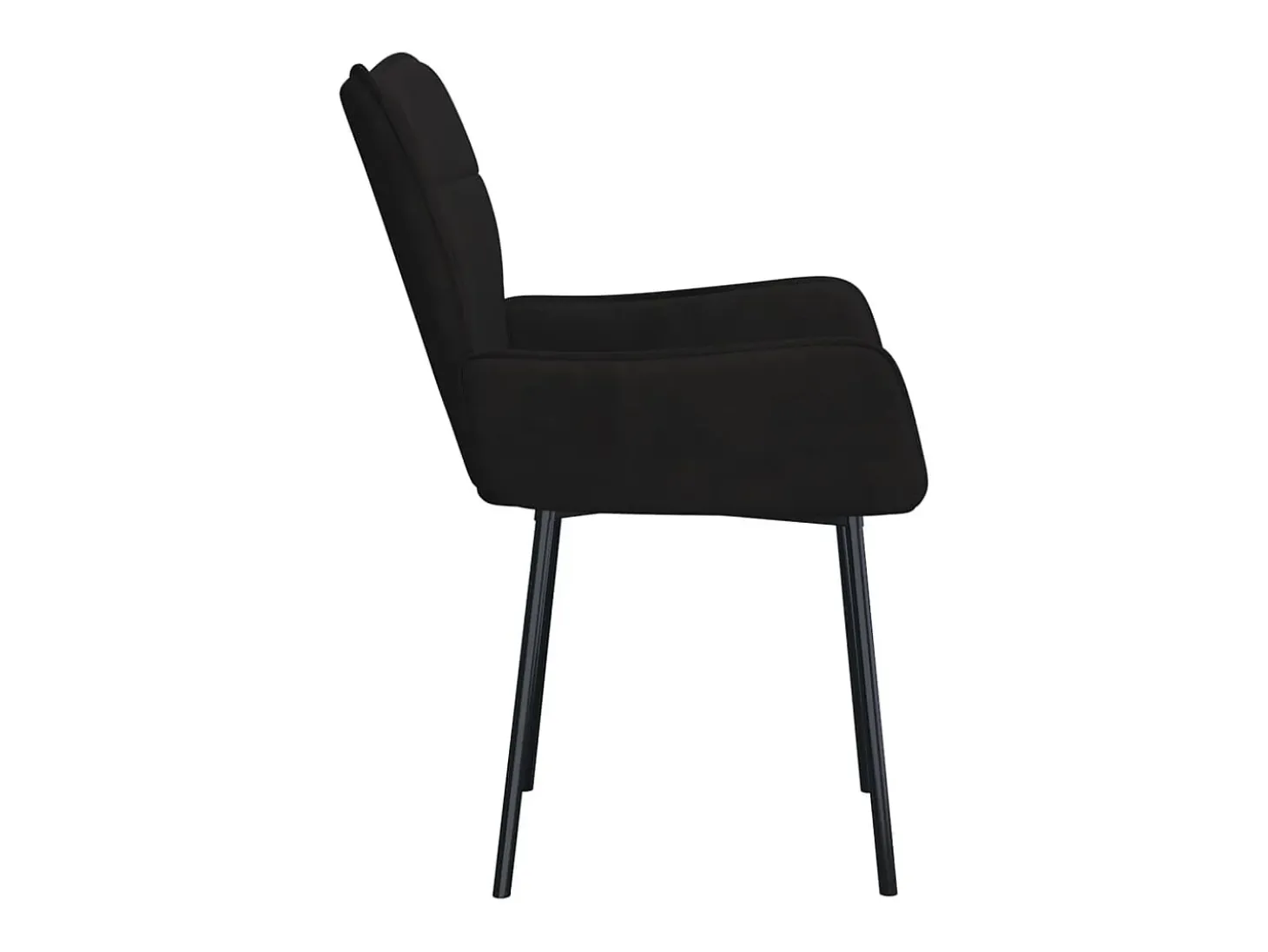 Sillas de comedor 2 unidades terciopelo negro