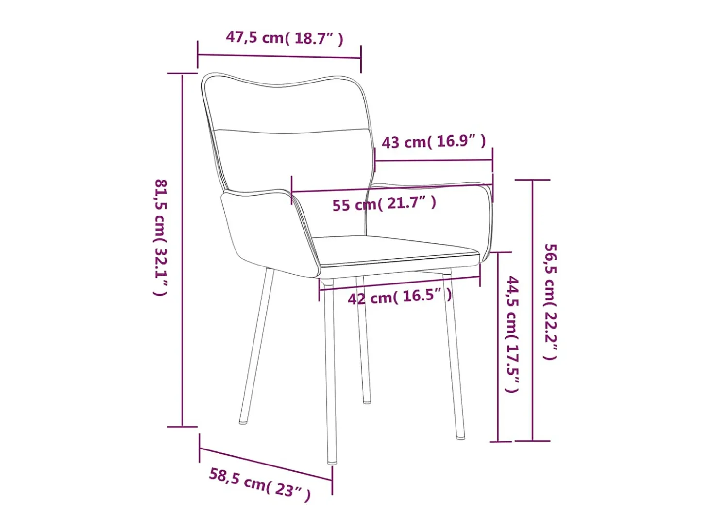 Sillas de comedor 2 unidades terciopelo negro