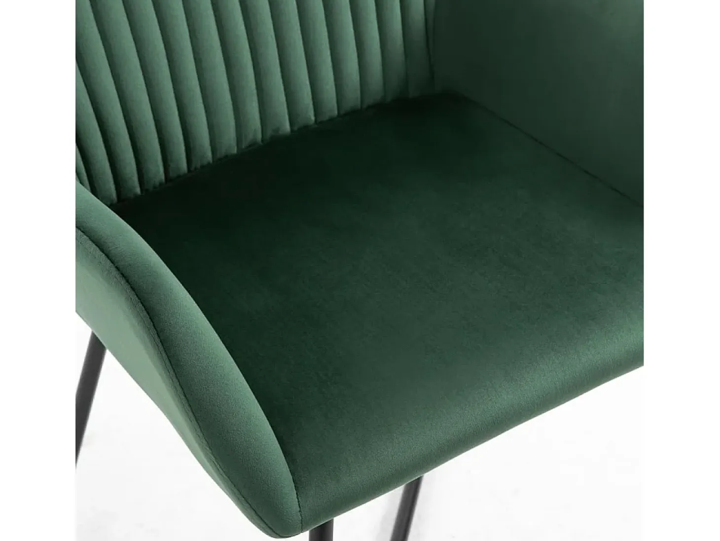 Sillas de comedor 4 unidades de terciopelo verde