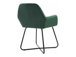Sillas de comedor 4 unidades de terciopelo verde