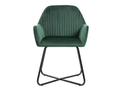 Sillas de comedor 4 unidades de terciopelo verde