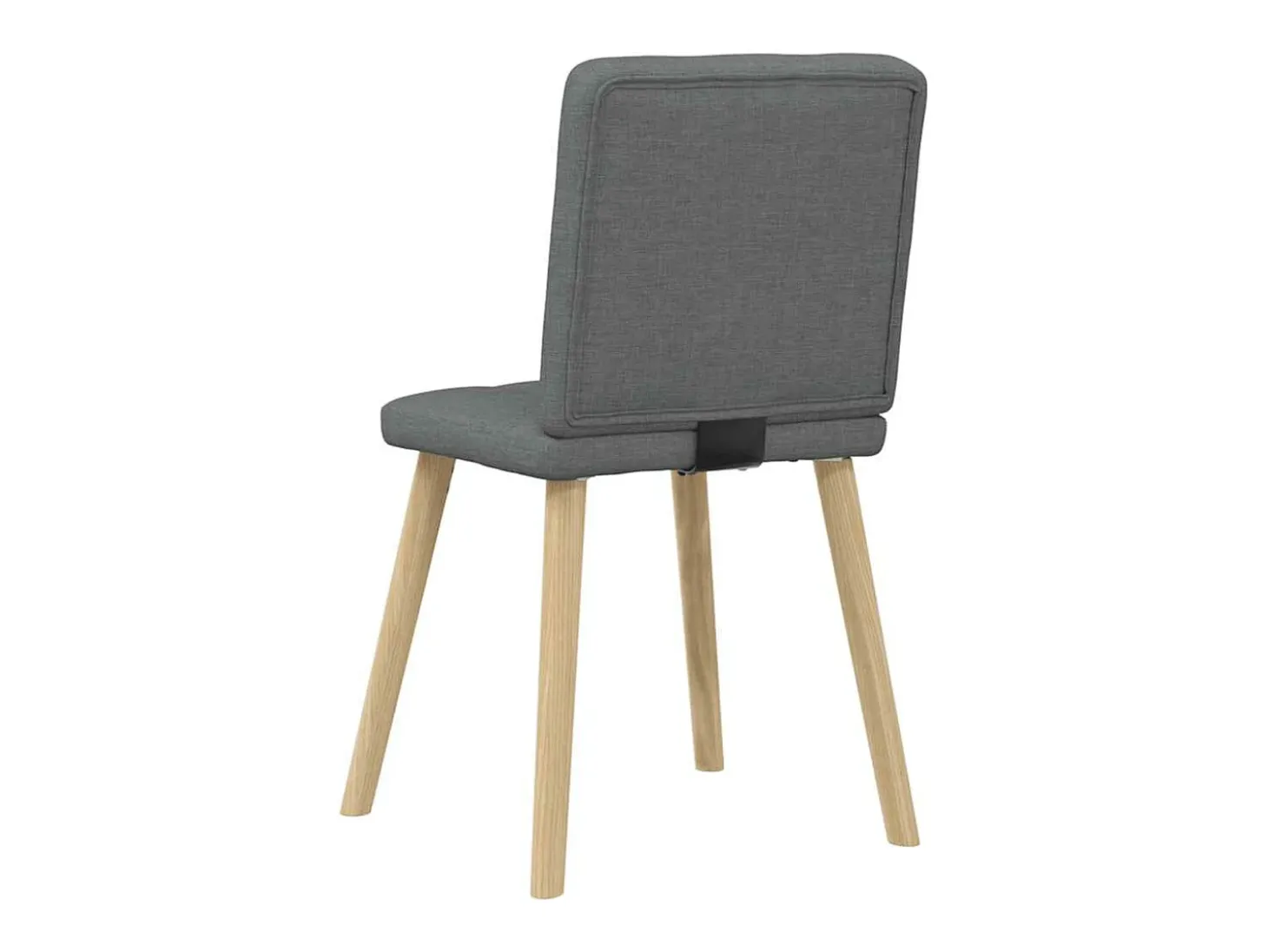 Sillas de comedor 6 unidades tela gris oscuro