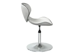 Sillas de comedor 4 unidades cuero sintético blanco