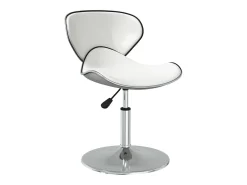 Sillas de comedor 4 unidades cuero sintético blanco