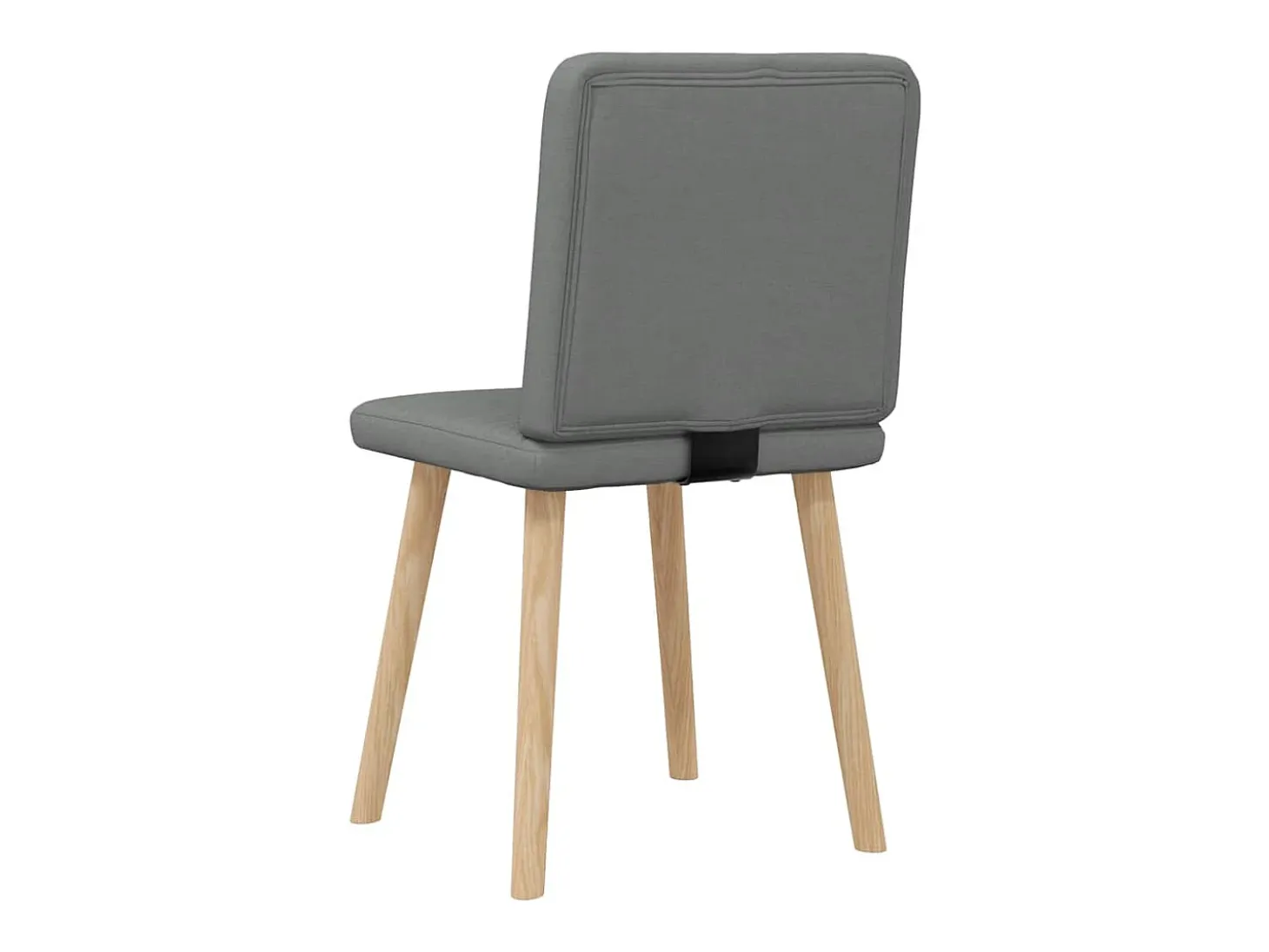 Sillas de comedor 2 unidades tela gris oscuro