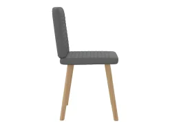 Sillas de comedor 2 unidades tela gris oscuro