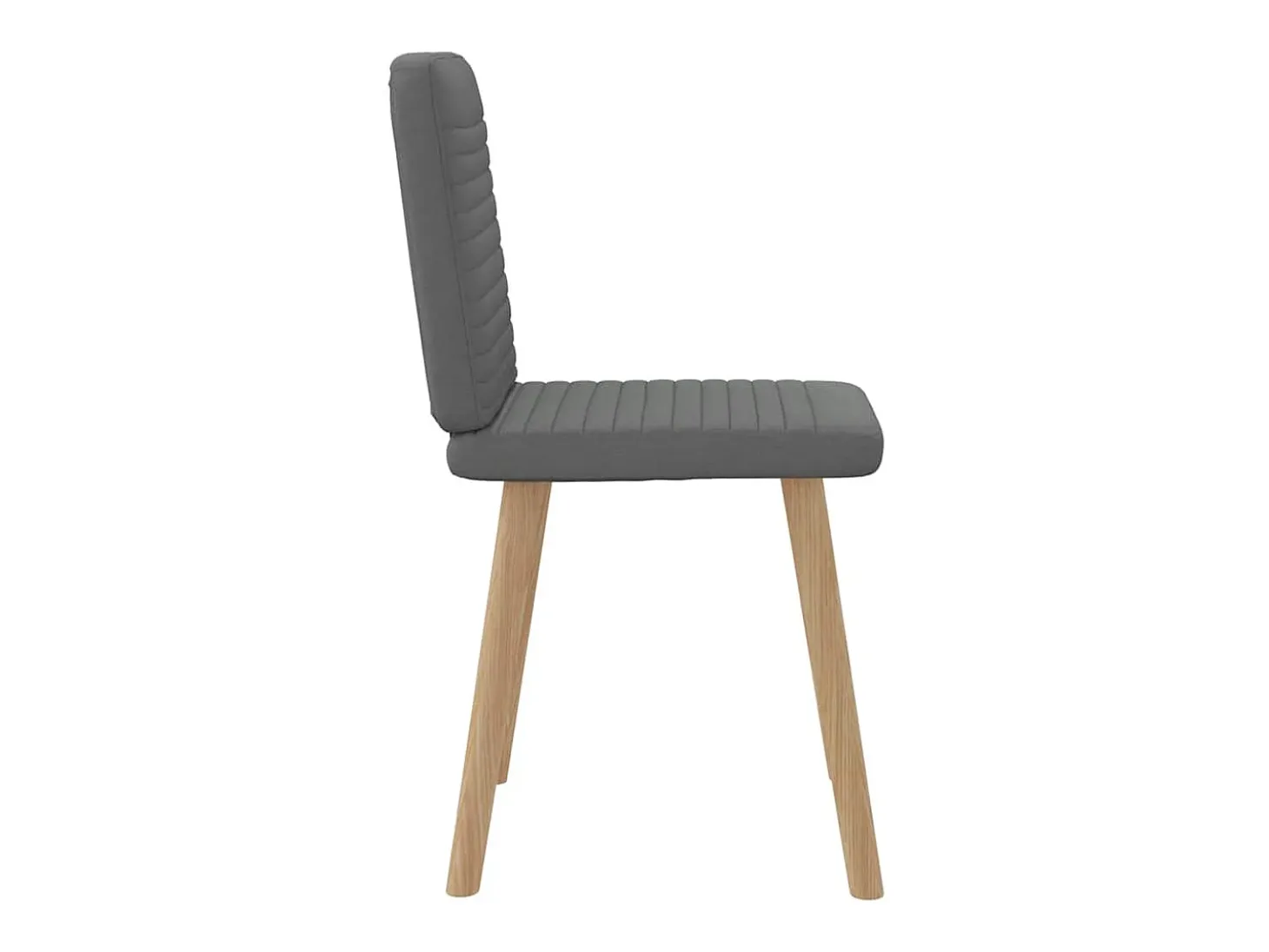 Sillas de comedor 2 unidades tela gris oscuro