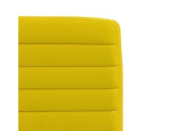 Sillas de comedor 4 unidades terciopelo amarillo
