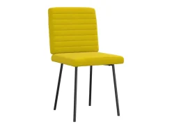 Sillas de comedor 4 unidades terciopelo amarillo